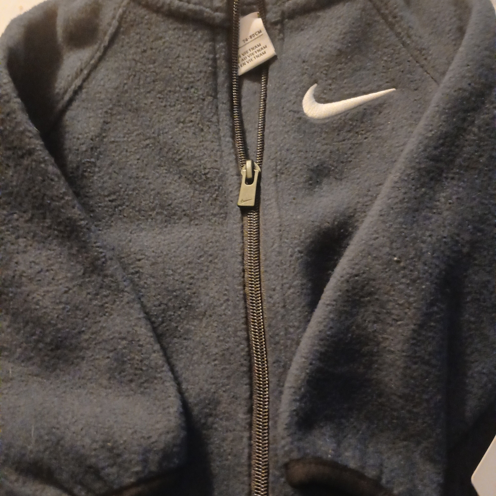 Nike Blue Zip-Up Fleece Pullover
